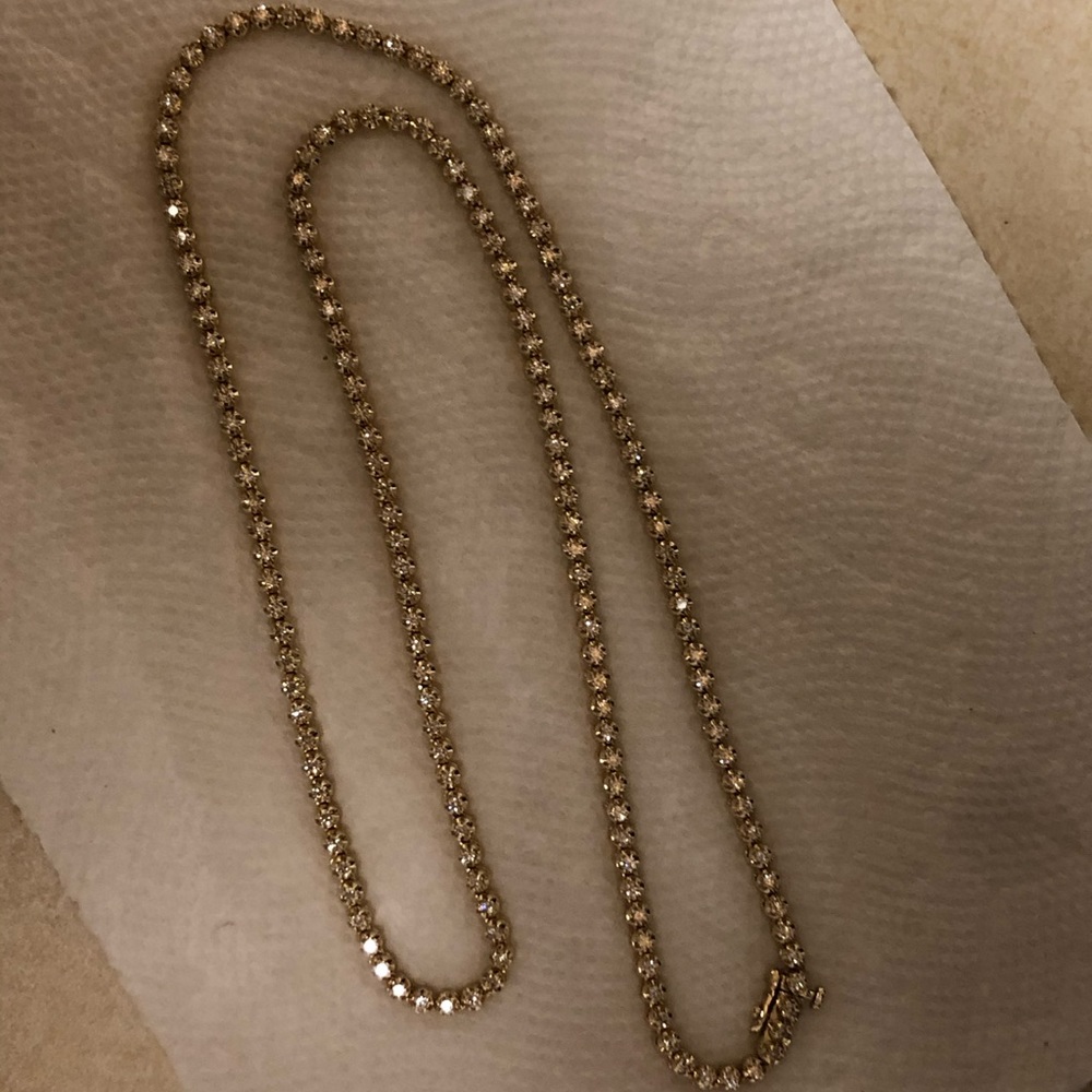 5 carat Diamond tennis necklace
